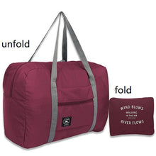 Load image into Gallery viewer, Large Capacity Waterproof Nylon Pouch Folding Travel Bags Men Women Luggage Duffle Bag Carry Hand Luggage Packing Cubes#C2