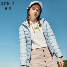 Load image into Gallery viewer, SEMIR 2019 New basic Down Winter jackets Women Winter plus velvet hooded Coats Down Winter Jacket Woman Outwear warm portable