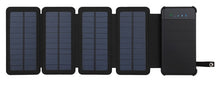 Load image into Gallery viewer, 10000mAh Outdoor Portable Folding Foldable Waterproof Solar Panel Charger Mobile Phone Battery Dual USB LED Solar Power Bank