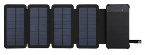 10000mAh Outdoor Portable Folding Foldable Waterproof Solar Panel Charger Mobile Phone Battery Dual USB LED Solar Power Bank