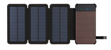 Load image into Gallery viewer, 10000mAh Outdoor Portable Folding Foldable Waterproof Solar Panel Charger Mobile Phone Battery Dual USB LED Solar Power Bank