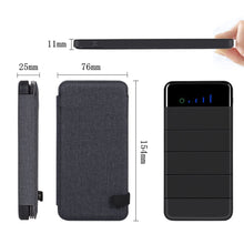 Load image into Gallery viewer, 10000mAh Outdoor Portable Folding Foldable Waterproof Solar Panel Charger Mobile Phone Battery Dual USB LED Solar Power Bank