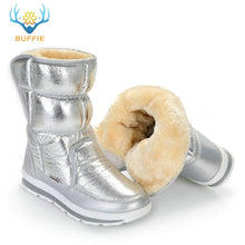 Load image into Gallery viewer, Silver Winter Boots Buffie Brand Quality Women Snow Boots fake fur insole Lady Warm Shoes Girl fashion free shipping nice lookin