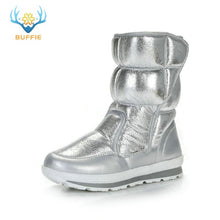 Load image into Gallery viewer, Silver Winter Boots Buffie Brand Quality Women Snow Boots fake fur insole Lady Warm Shoes Girl fashion free shipping nice lookin