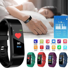 Load image into Gallery viewer, Smart Bracelet Heart Rate Monitor Blood Pressure Monitor Fitness Watches Step Counter Message Push pk fitbits mi Band 2 3
