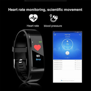 Smart Bracelet Heart Rate Monitor Blood Pressure Monitor Fitness Watches Step Counter Message Push pk fitbits mi Band 2 3