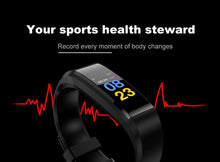 Load image into Gallery viewer, Smart Bracelet Heart Rate Monitor Blood Pressure Monitor Fitness Watches Step Counter Message Push pk fitbits mi Band 2 3