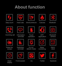Load image into Gallery viewer, Smart Bracelet Heart Rate Monitor Blood Pressure Monitor Fitness Watches Step Counter Message Push pk fitbits mi Band 2 3