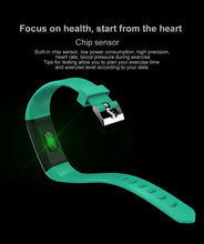 Load image into Gallery viewer, Smart Bracelet Heart Rate Monitor Blood Pressure Monitor Fitness Watches Step Counter Message Push pk fitbits mi Band 2 3