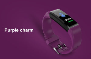 Smart Bracelet Heart Rate Monitor Blood Pressure Monitor Fitness Watches Step Counter Message Push pk fitbits mi Band 2 3